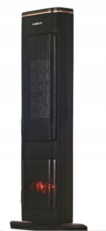 Sloupový ohřívač Mpm s efektem plamene Stylový funkční dálkový ovladač