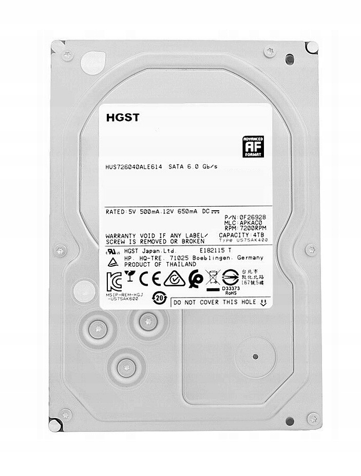 Pevný Disk Hgst HUS726040ALE614 3,5