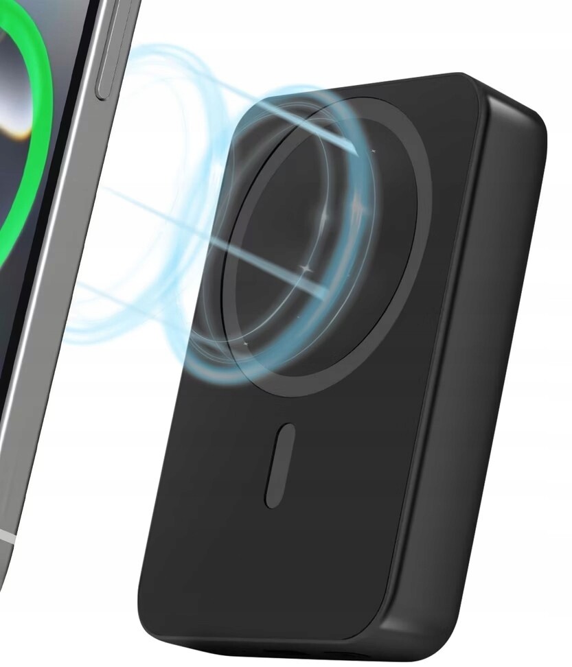 Power Bank 20W 10000mAh Bezdrátová powerbanka s Usb-c Pd, černá