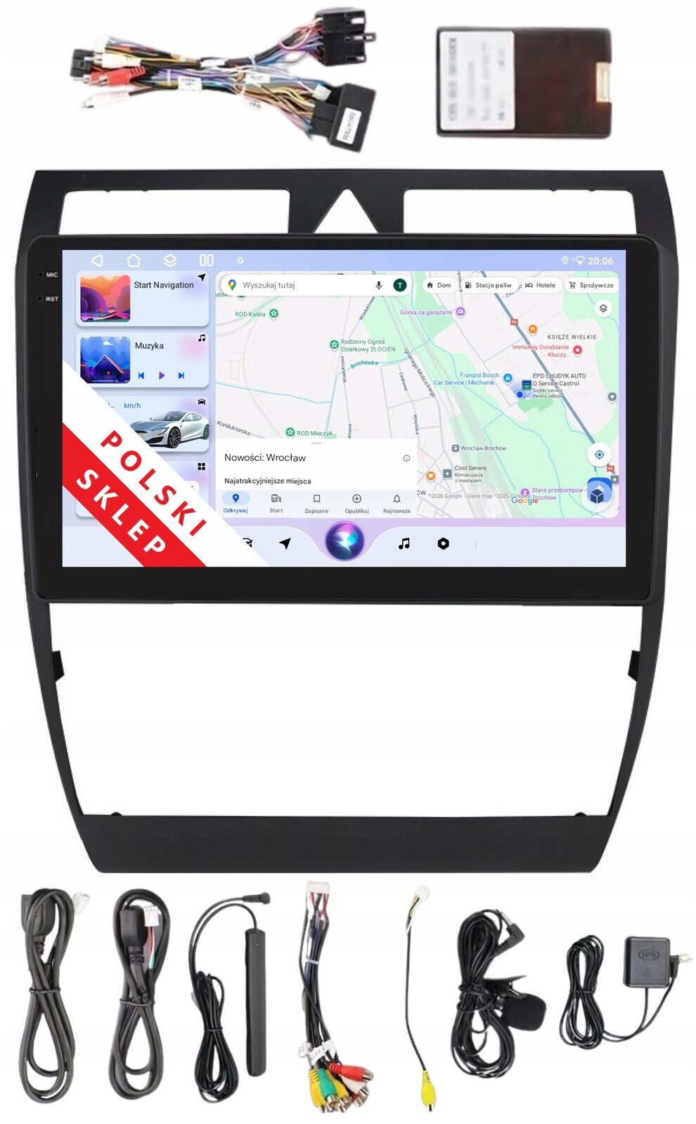 Autorádio 2DIN S Androidem Pro Audi A6 S6 RS6 Allroad C5 3/32 Gb Carplay Dsp Lte