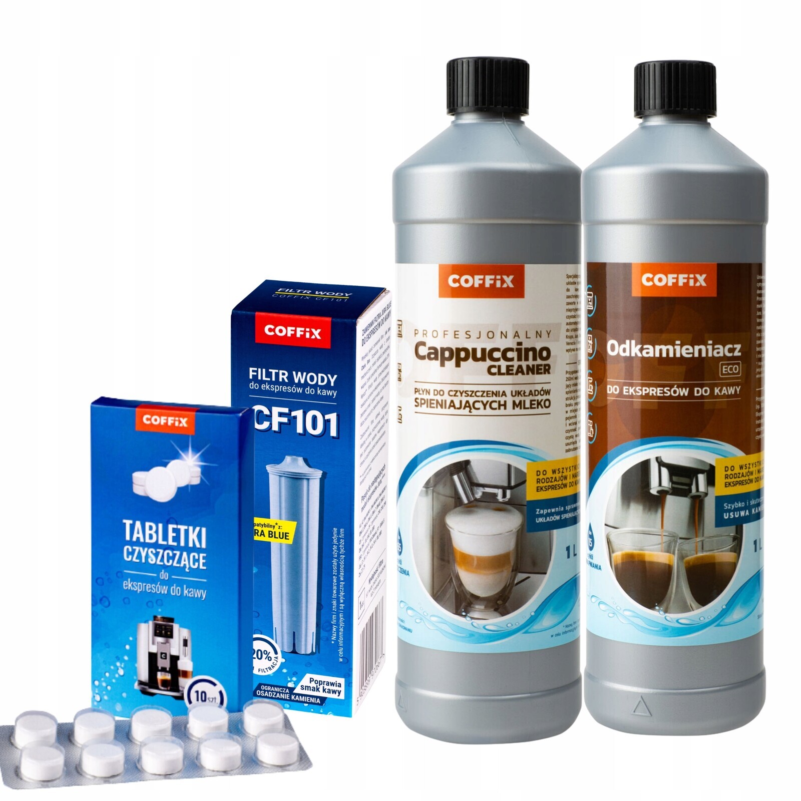 Filtrační Patrony Odvápňovač Tekutina Jura C8 (ea) Čisticí sada