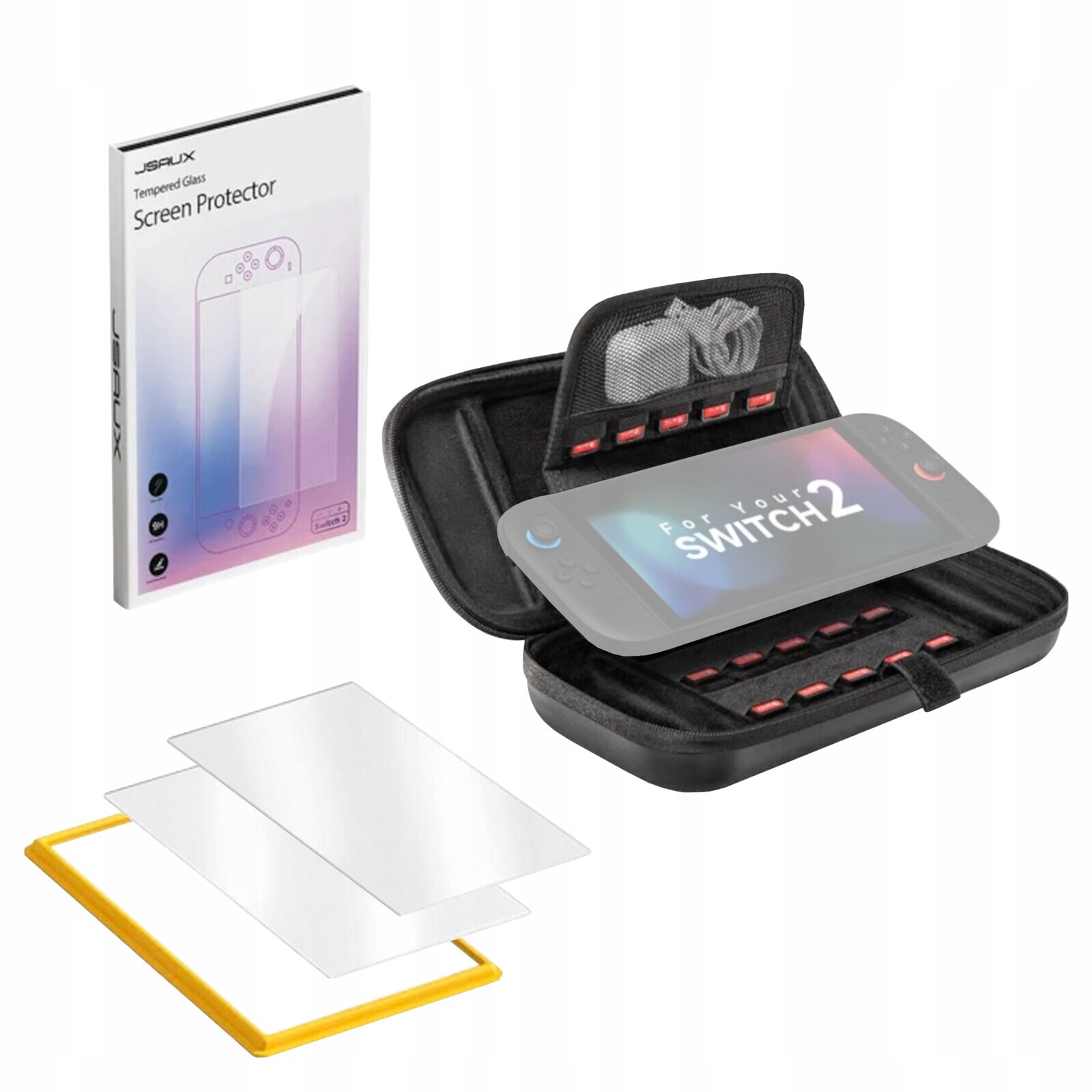 Matné Sklo sklo Pouzdro herní kapsa pro Nintendo Switch 2