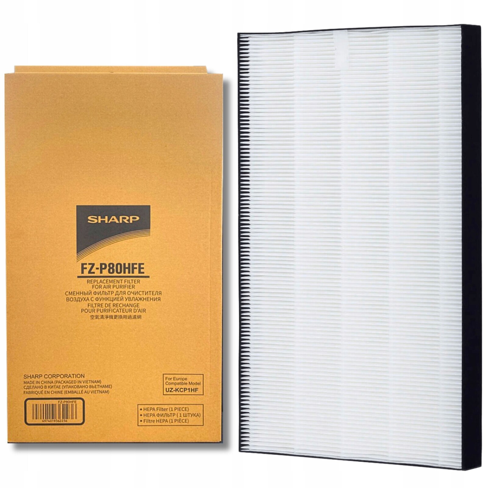Sharp Originální filtr FZ-P80HFE pro čističku vzduchu UA-KCP100E-W Hepa H13