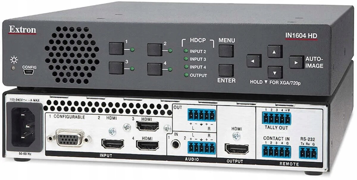 Extron IN1604 Hd (60-1457-02) – 4-vstupový scaler/přepínač Hdcp