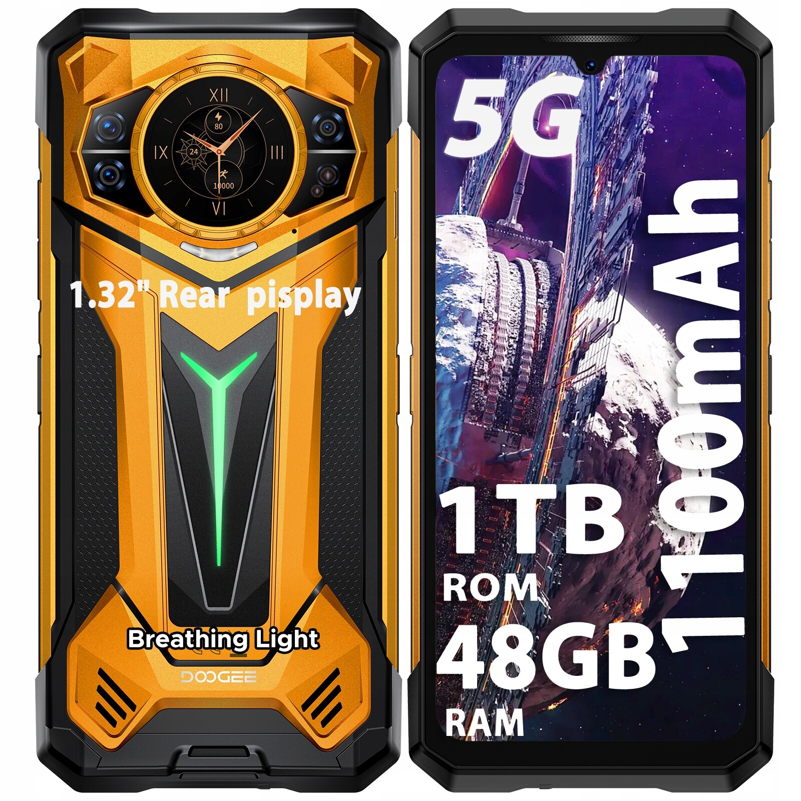 Doogee S200Ultra 5G Smartphone 48GB 1TB 11000mAh 6,72”HD Android 15/100MP/4K