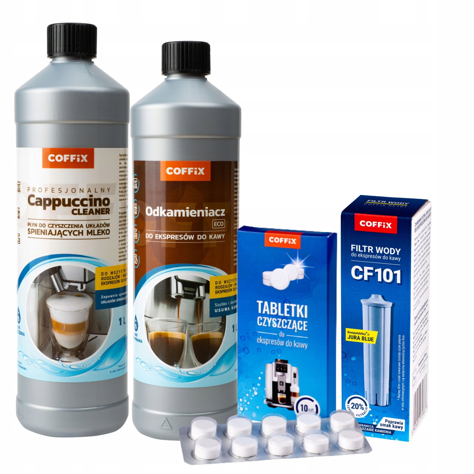 Filtrační Patrony Odvápňovač Tekutina Jura S8 (eb) Čisticí sada