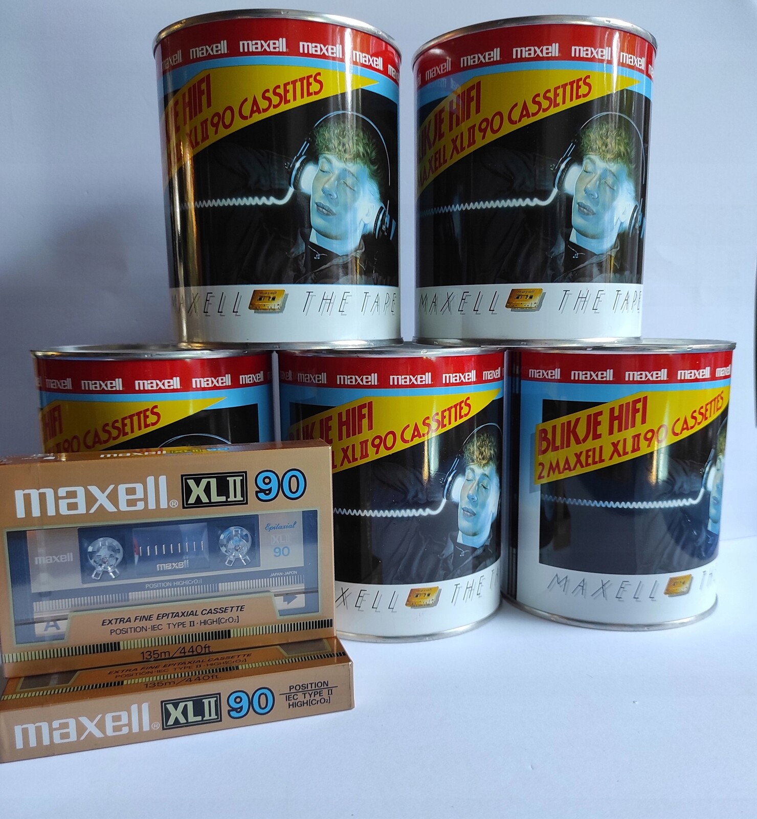 sběratelská plechovka 2x Maxell XLII 90 XLII90 *2140
