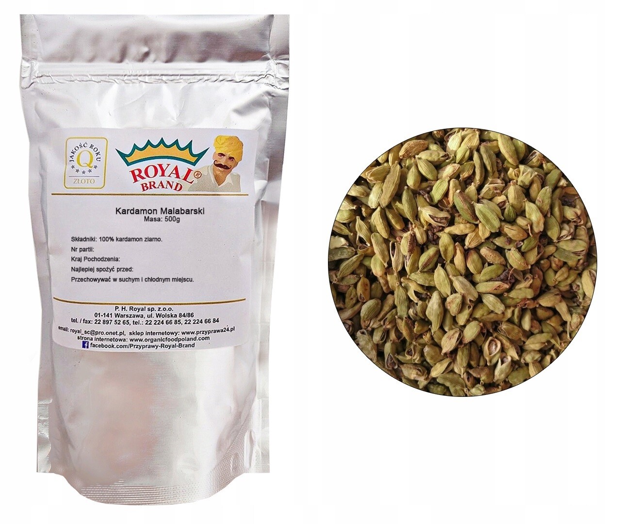Kardamom Celý 500g Zrno Semena Velký Balíček