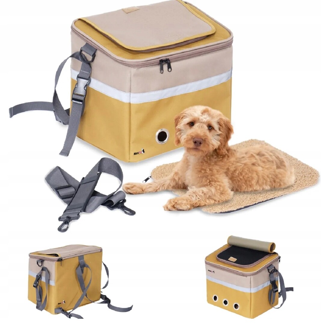 Přepravní taška pro psa kočku MaxxPet, přední košík na kolo 36x25x30 cm