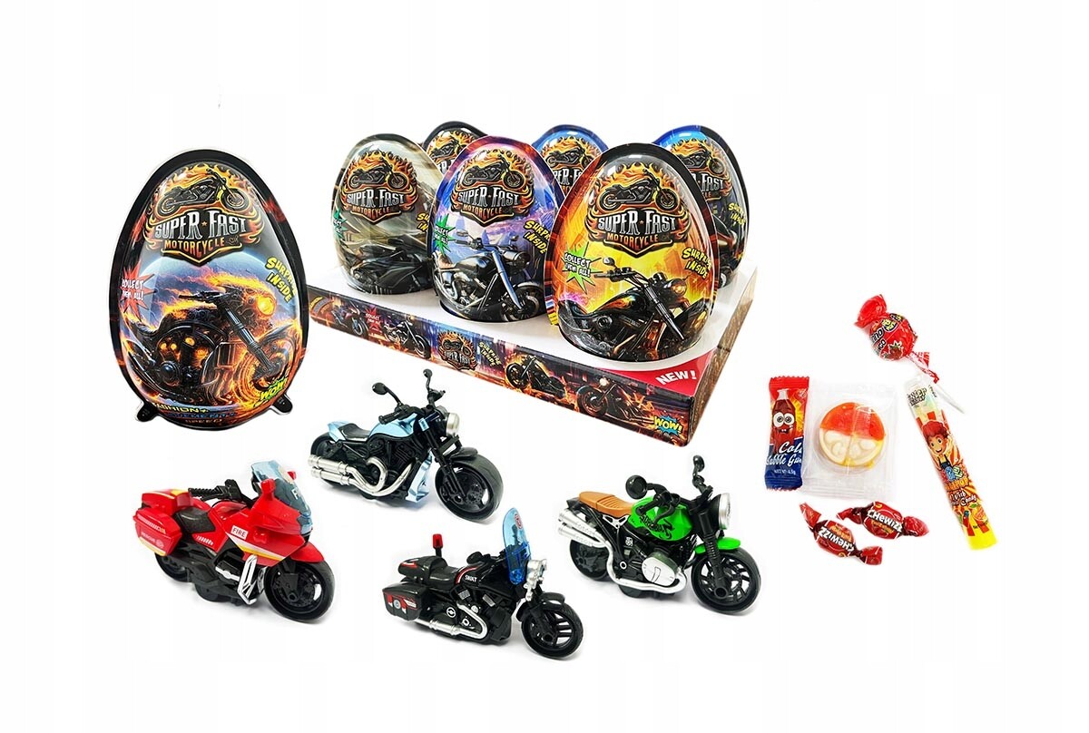 Vejce 17,5 CM XXXL Rychlé Motocyklové 6X25 G