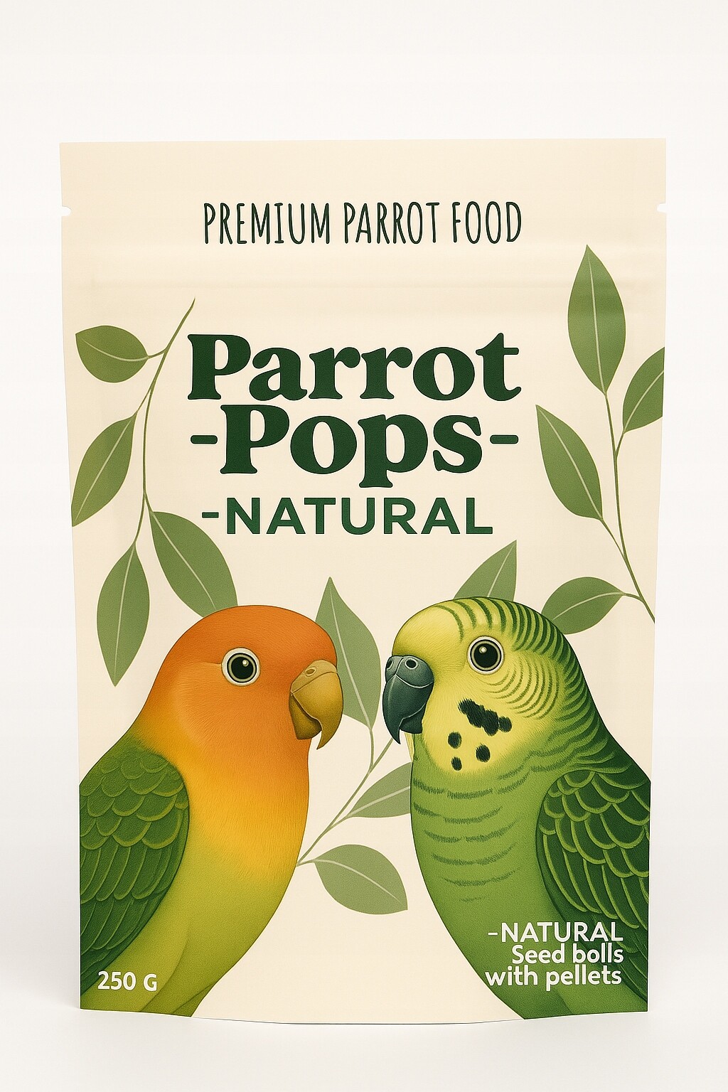 Parrot Pops Natural Small Krmivo pro malé a střední papoušky 250 g