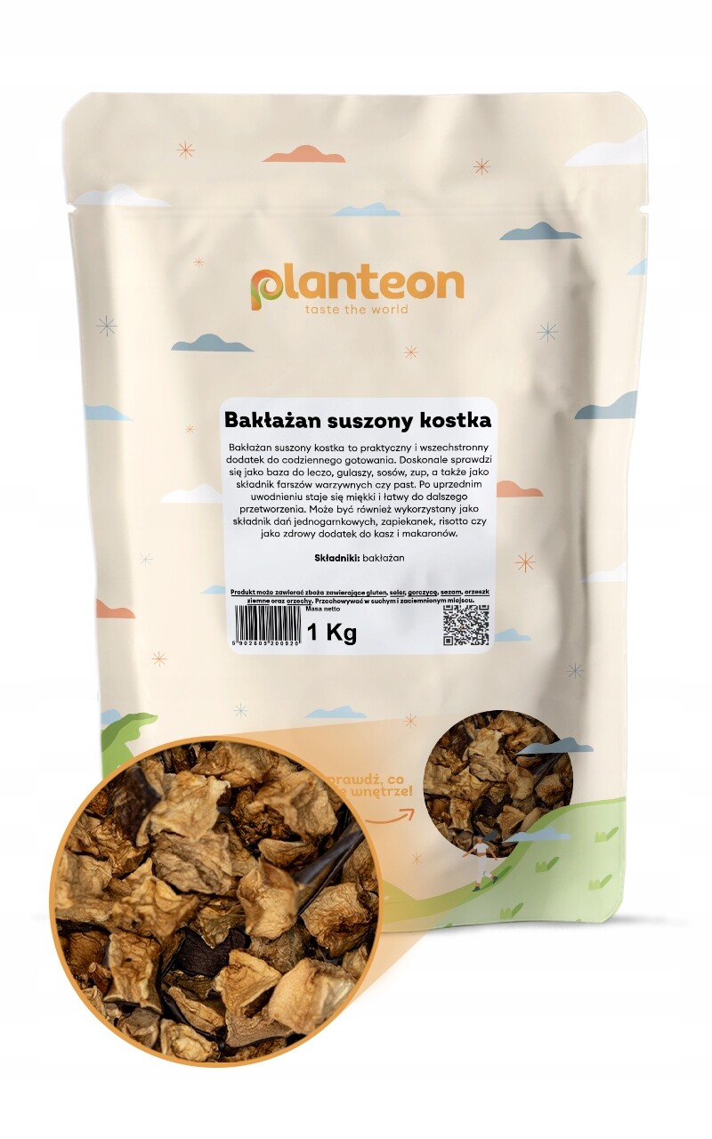 Lilek sušený kostka 1 kg přísada do omáček a pokrmů bez chemie kvalita