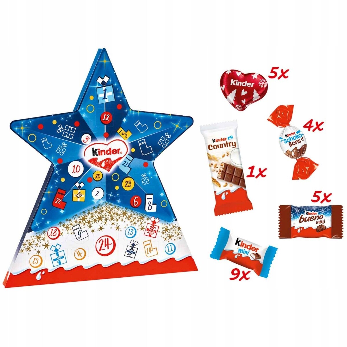 Kinder Mix Adventní kalendář g149 Star