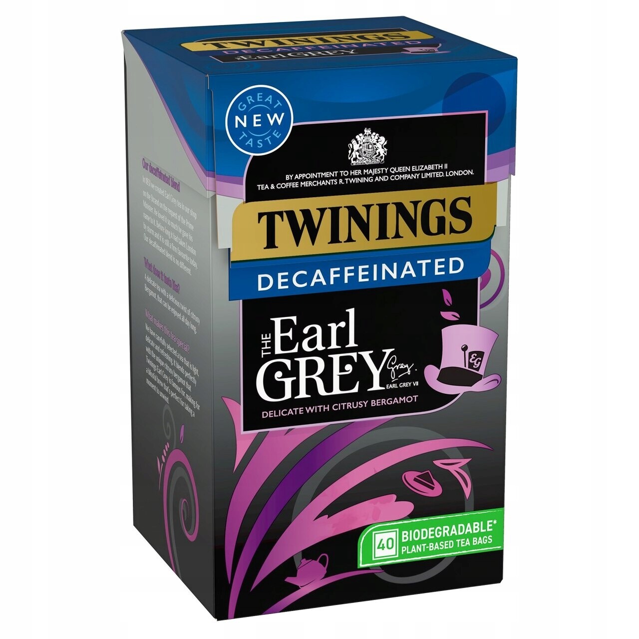 Twinings Earl Gray bez kofeinu 40 tbl.