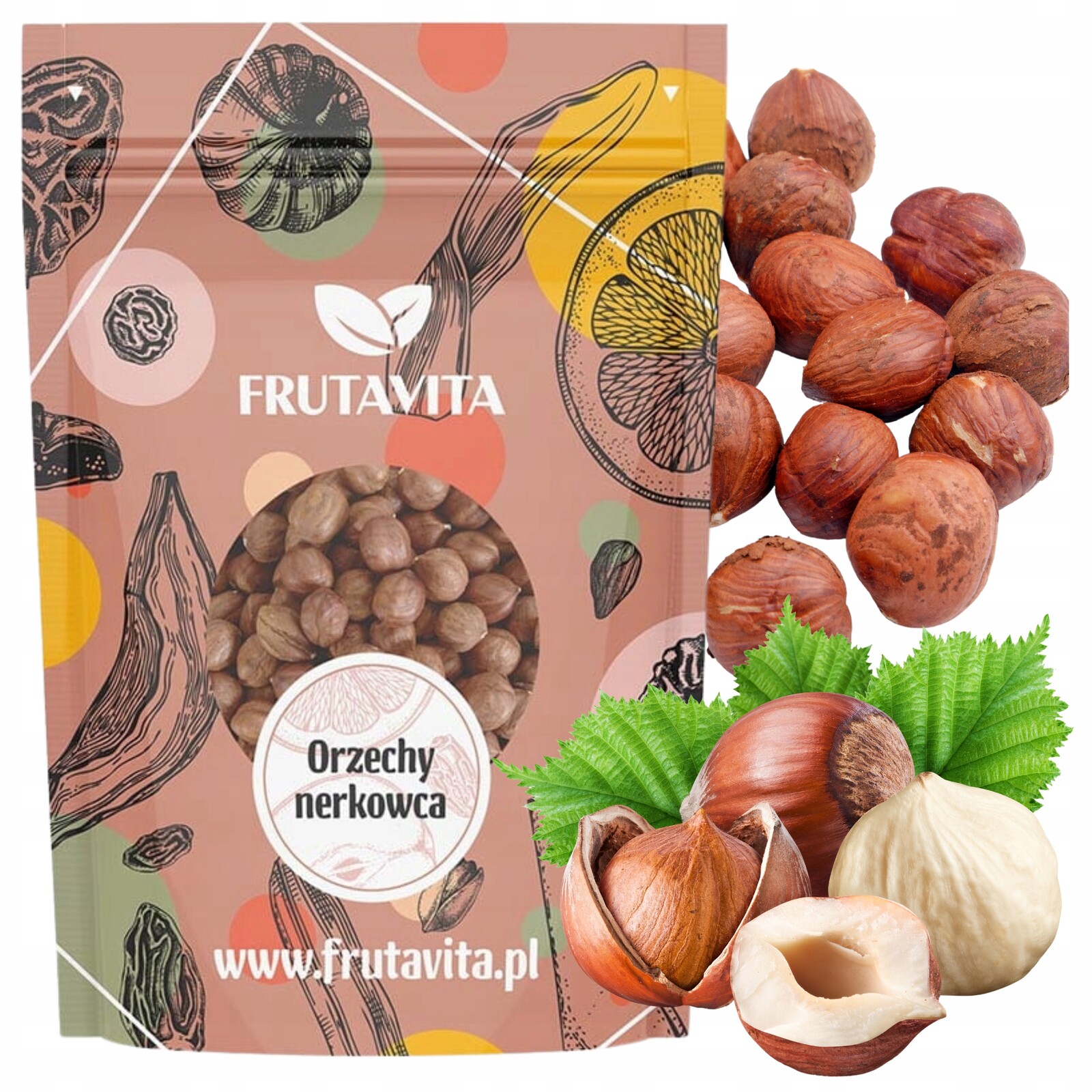 Lískové ořechy loupané 1KG 1000 g Velké Čerstvé Celé Lahodné Frutavita