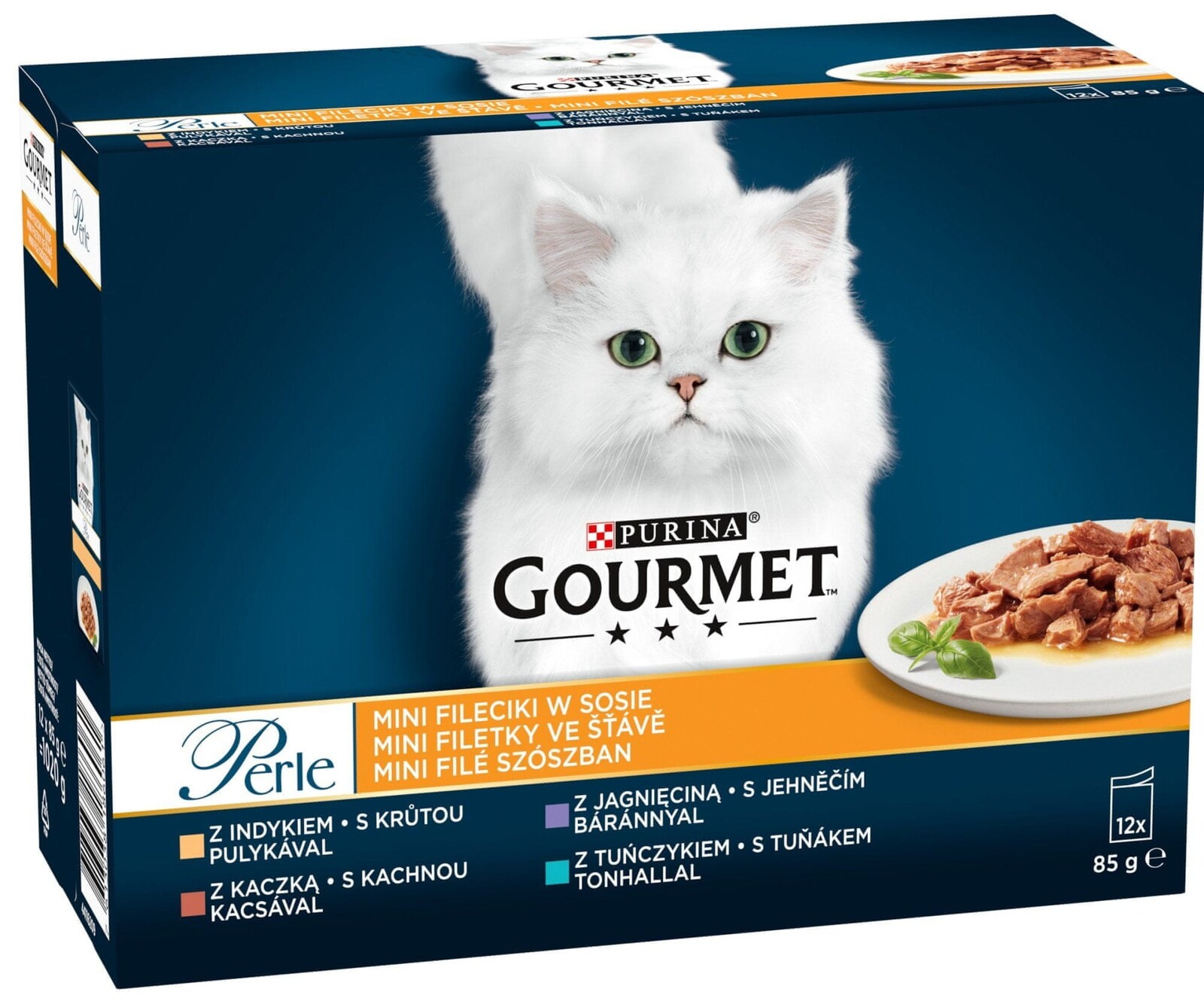 Gourmet Perle multipack rybí a masový výběr ve šťávě 72x85 g