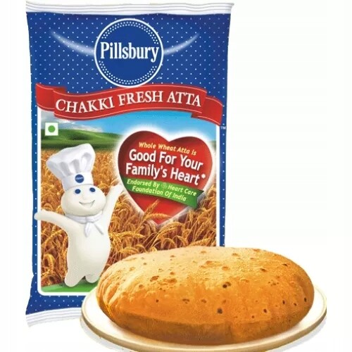 Vícezrnná mouka Atta Multigrain Whole Wheat Flour Pillsbury 10 kg