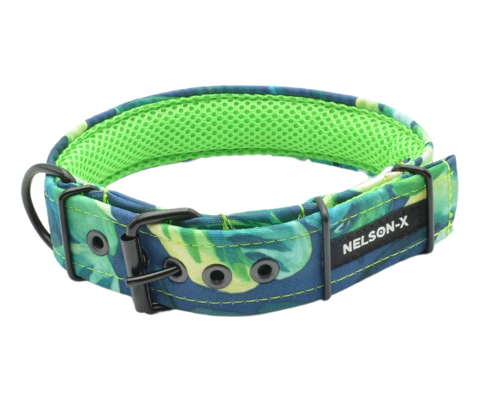 Obojek Pro Psa Nelson-x Floral Black Neotevírací 46-54 cm/4-5 CM Polsko
