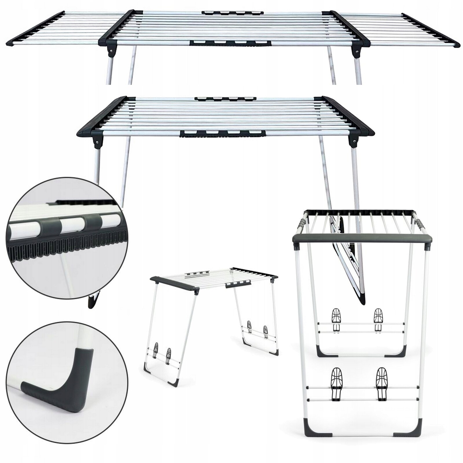 Sušák Na Prádlo Skládací Balkonová Teleskopická 25 Kg XL