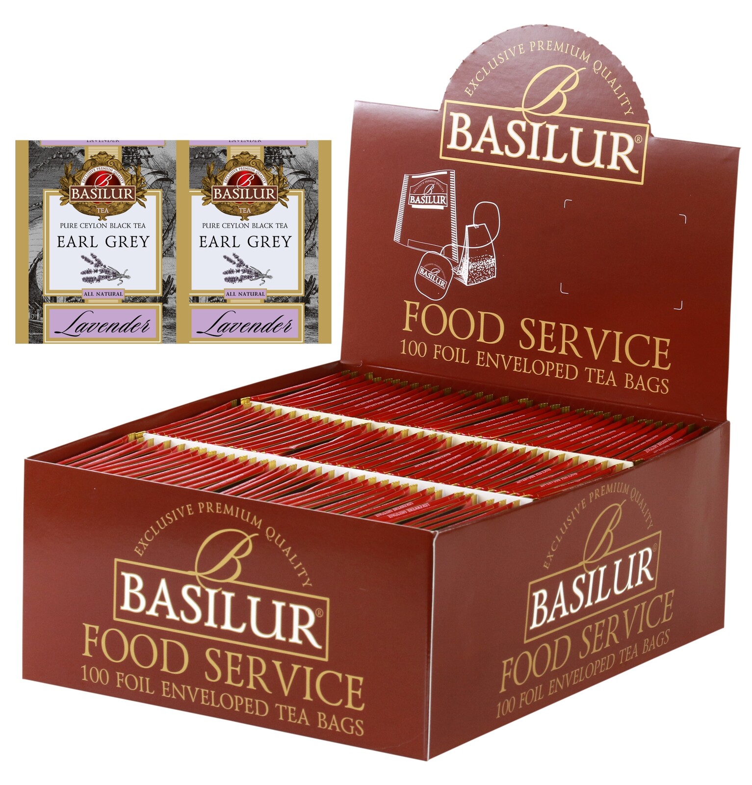 čaj Basilur Earl Grey Levandule Bergamot Levandule Basilur 100 ks