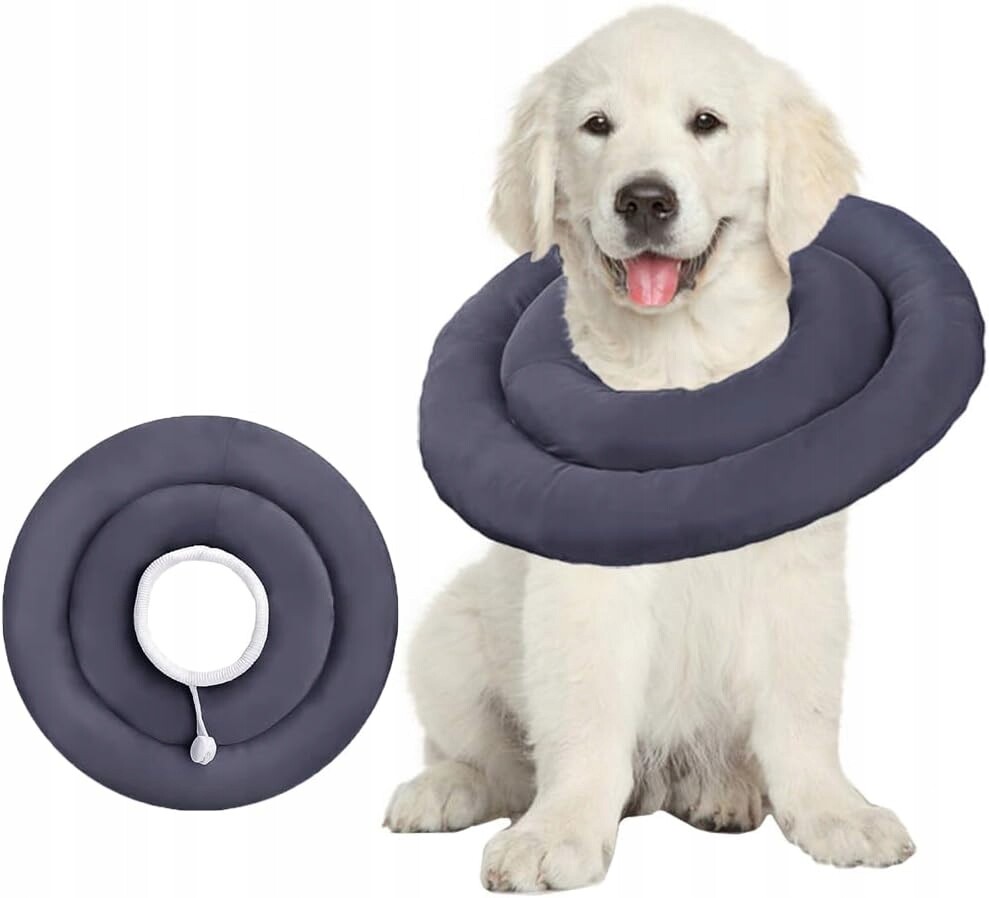 Ochranný pooperační obojek pro psa kočku L, měkký, nastavitelný