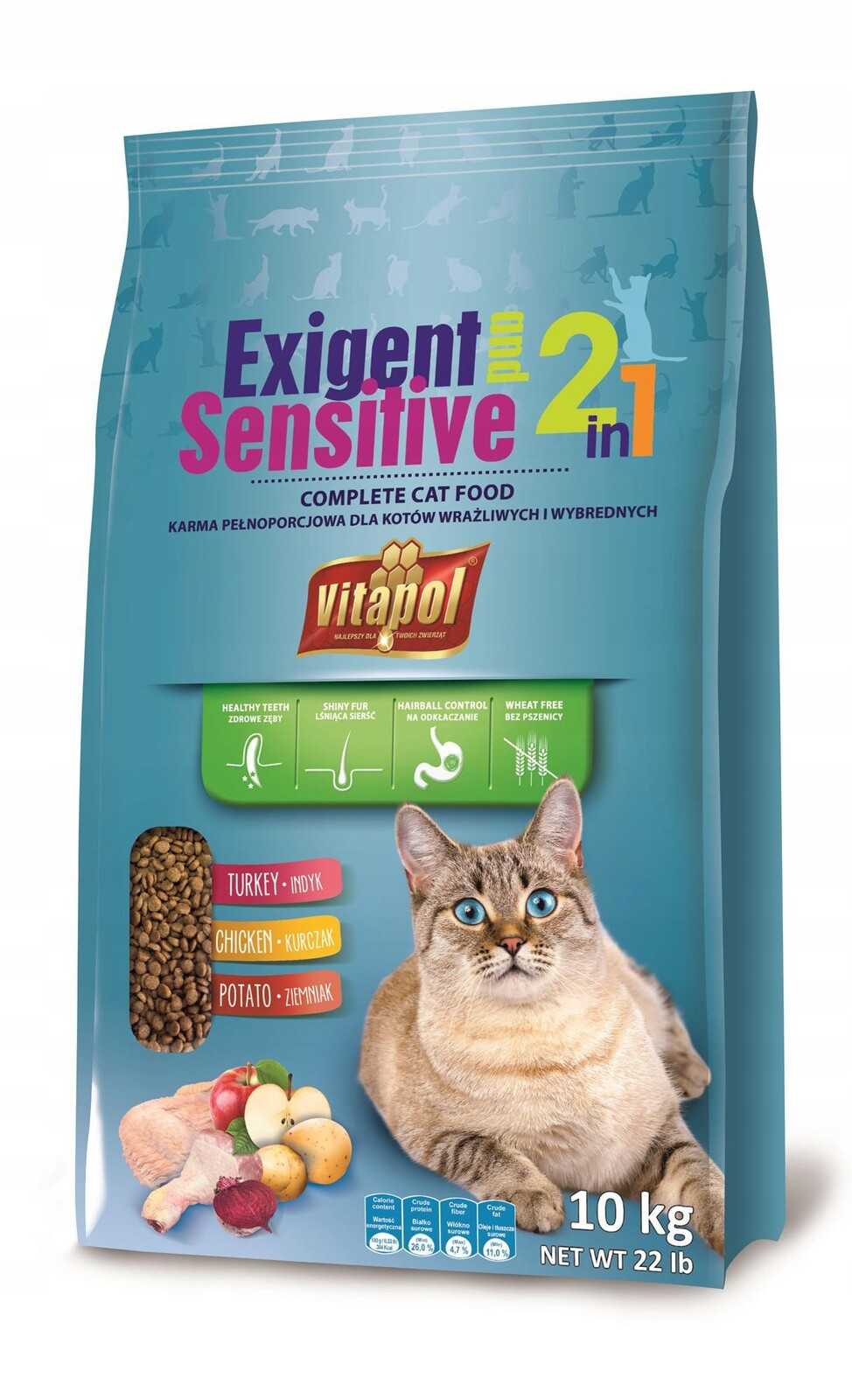 Krmivo Pro Vybíravé Kočky 10 Kg Sensitive