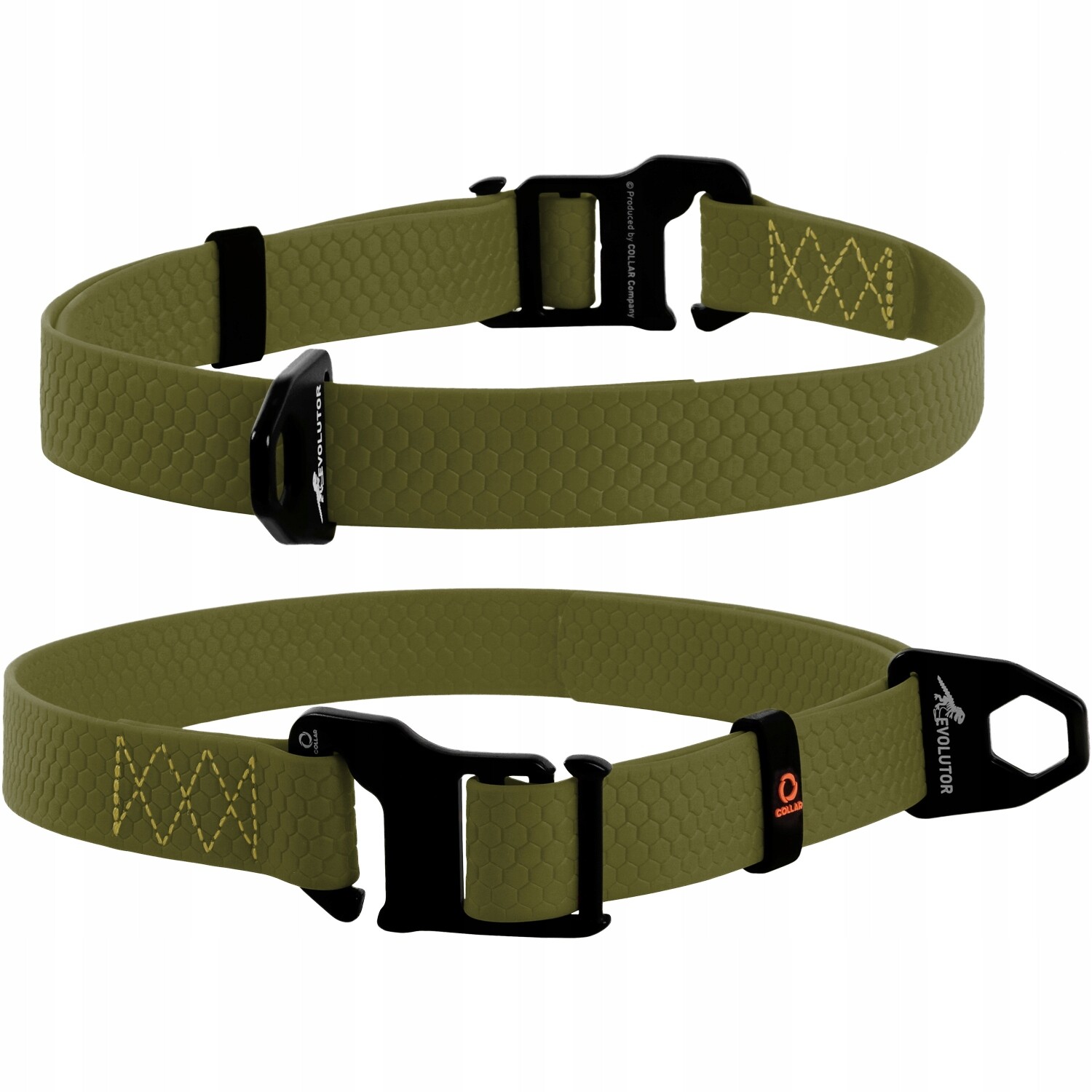 Obojek pro psa nejsilnější, voděodolný, nastavitelný, khaki, 25-70 cm 25 mm