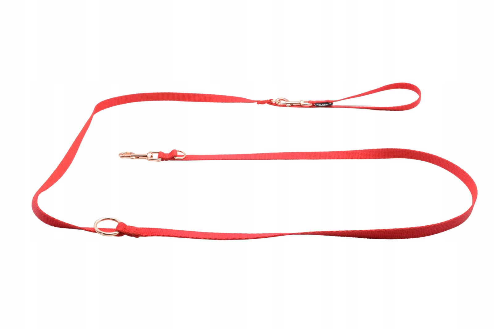 Nelson-x Základní Zlaté Nastavitelné Vodítko Psy 2 M Kování Zlaté Kování