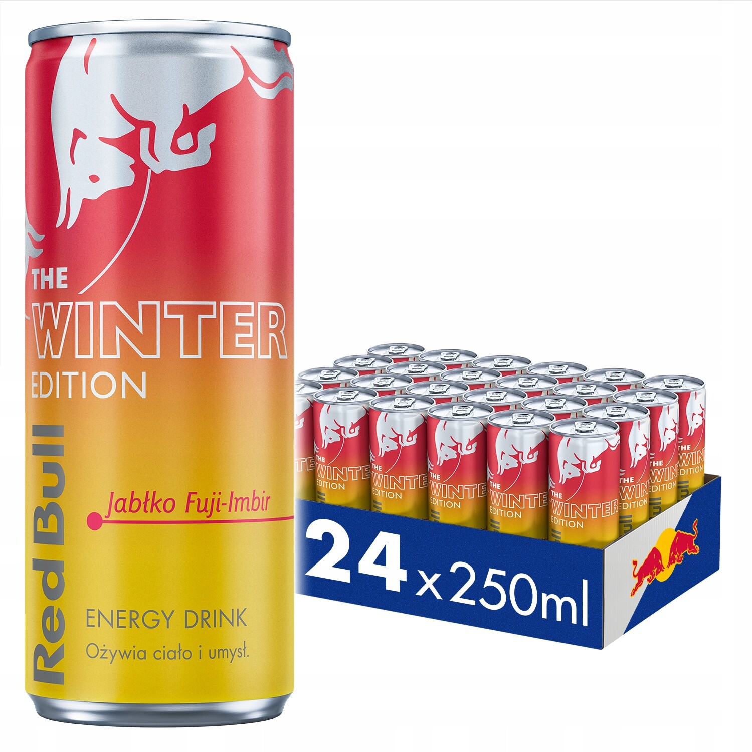 Red Bull energetický nápoj Winter Jablko Fuji-Zázvor 24x250ml Set