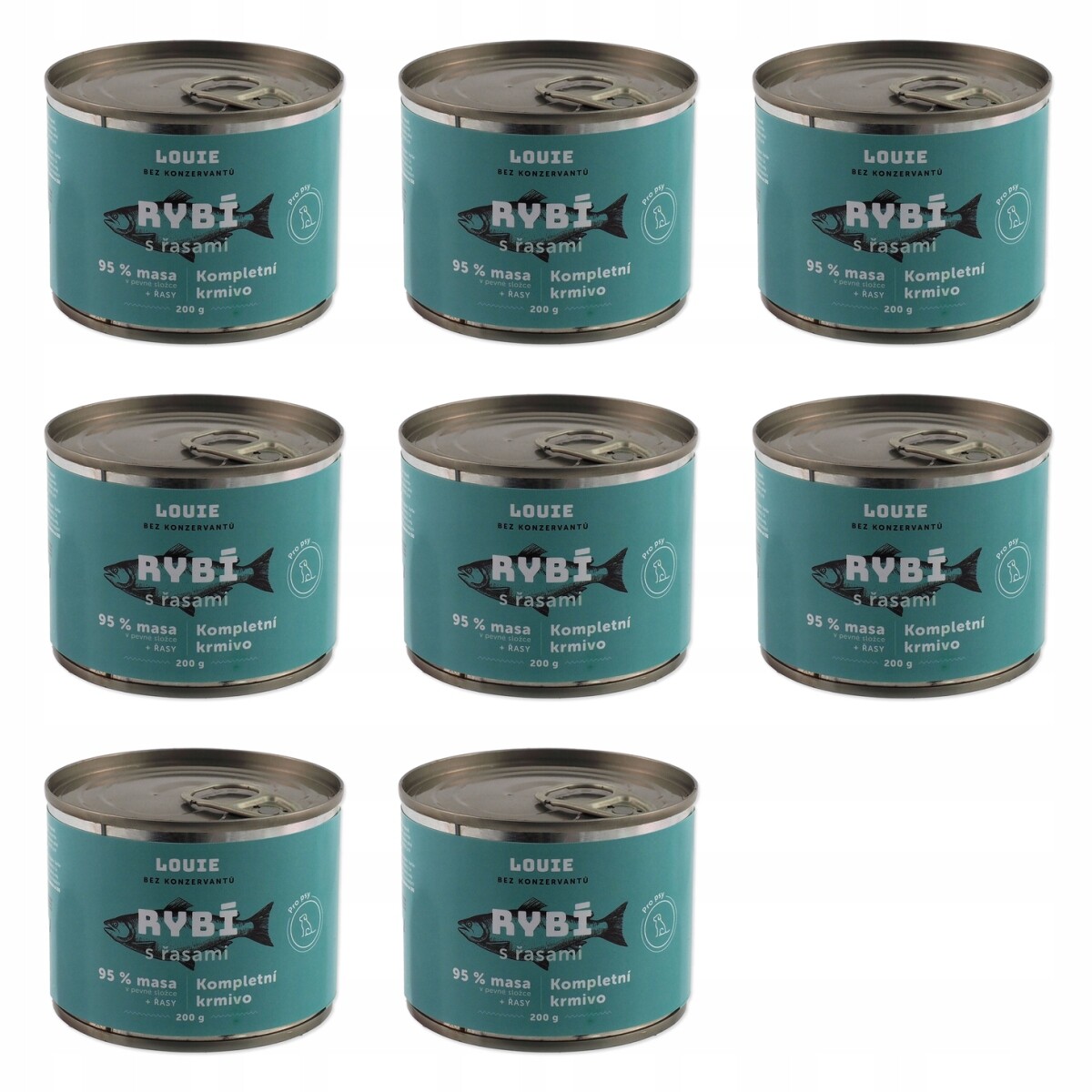 Konzerva Louie rybí s řasami 200g balení 8 ks
