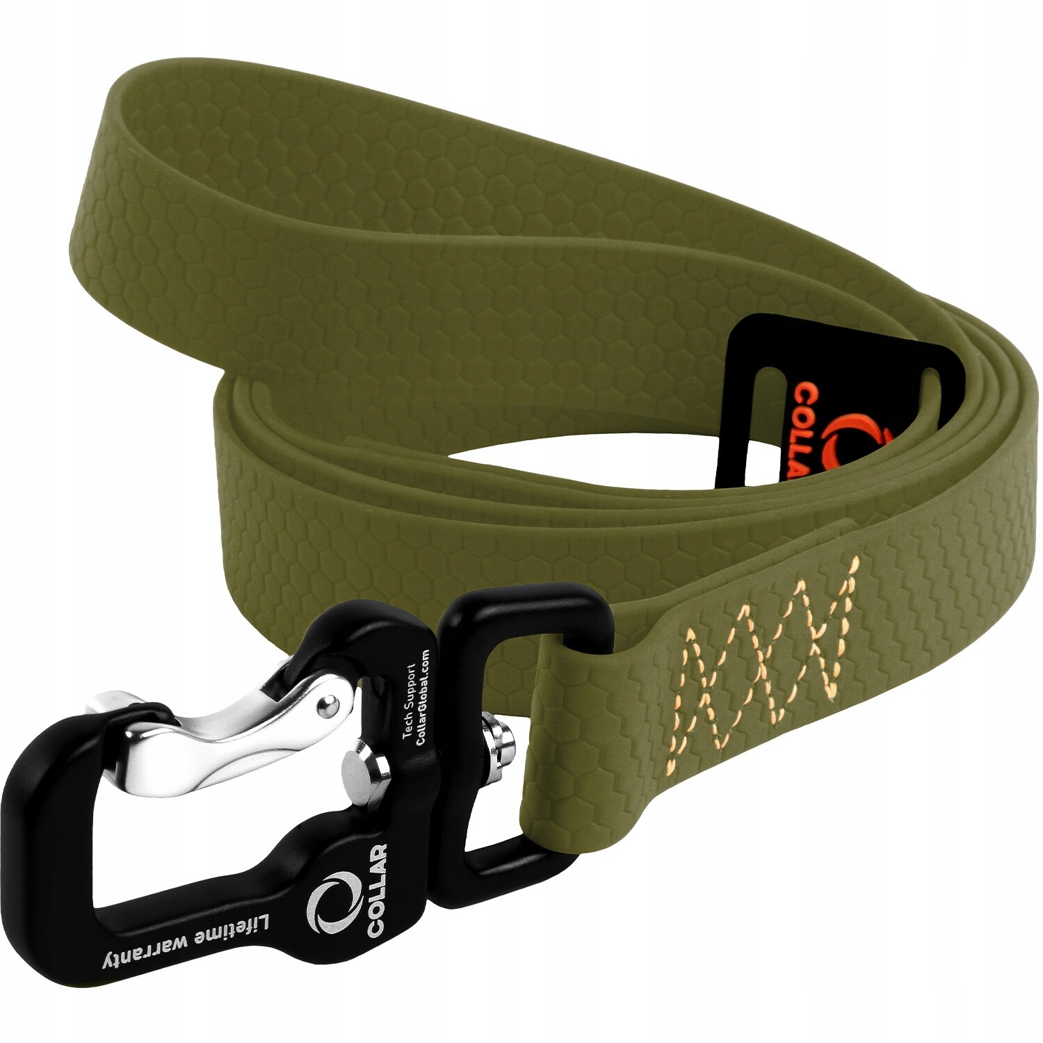 Vodítko pro psa nejsilnější, voděodolná, odolná, khaki, 300 cm, 25 mm