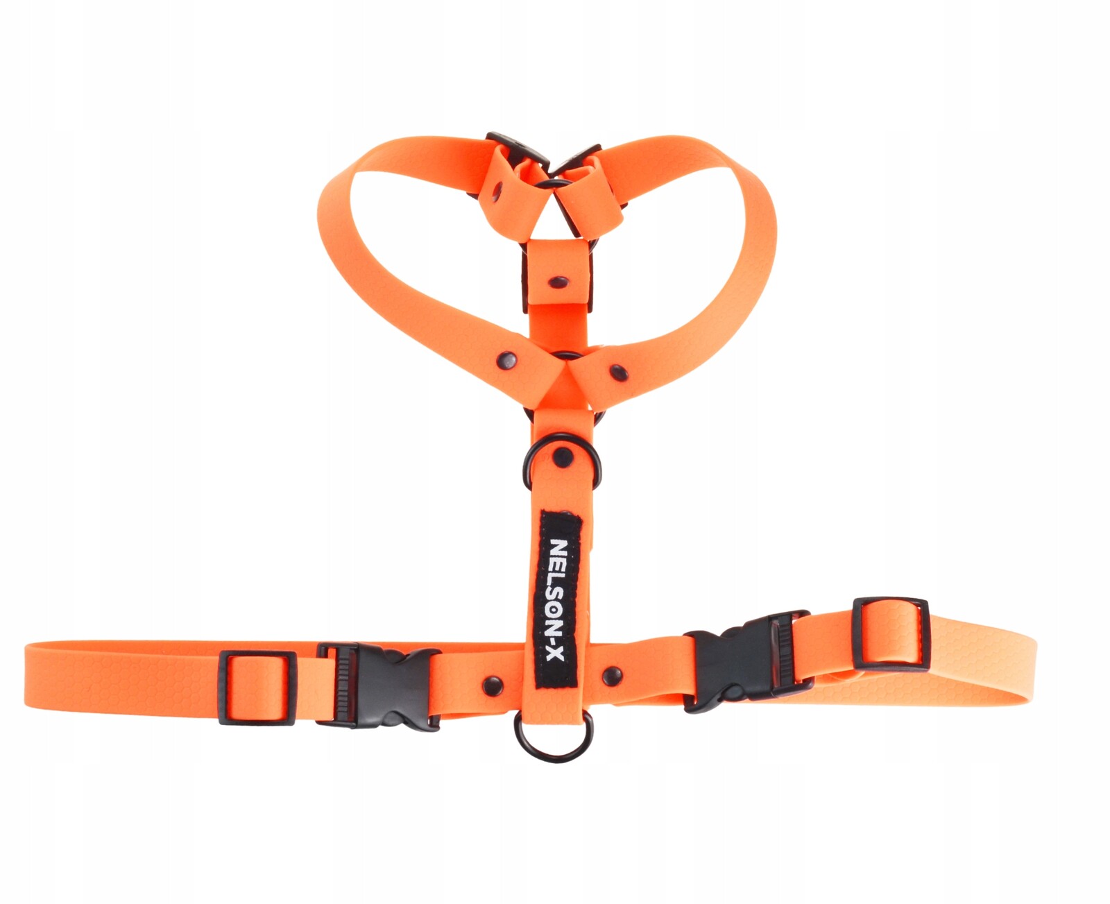 Postroj Guard Pro Psa Voděodolný Pvc Biothane Nelson-x Black Hexa Vel. XXL