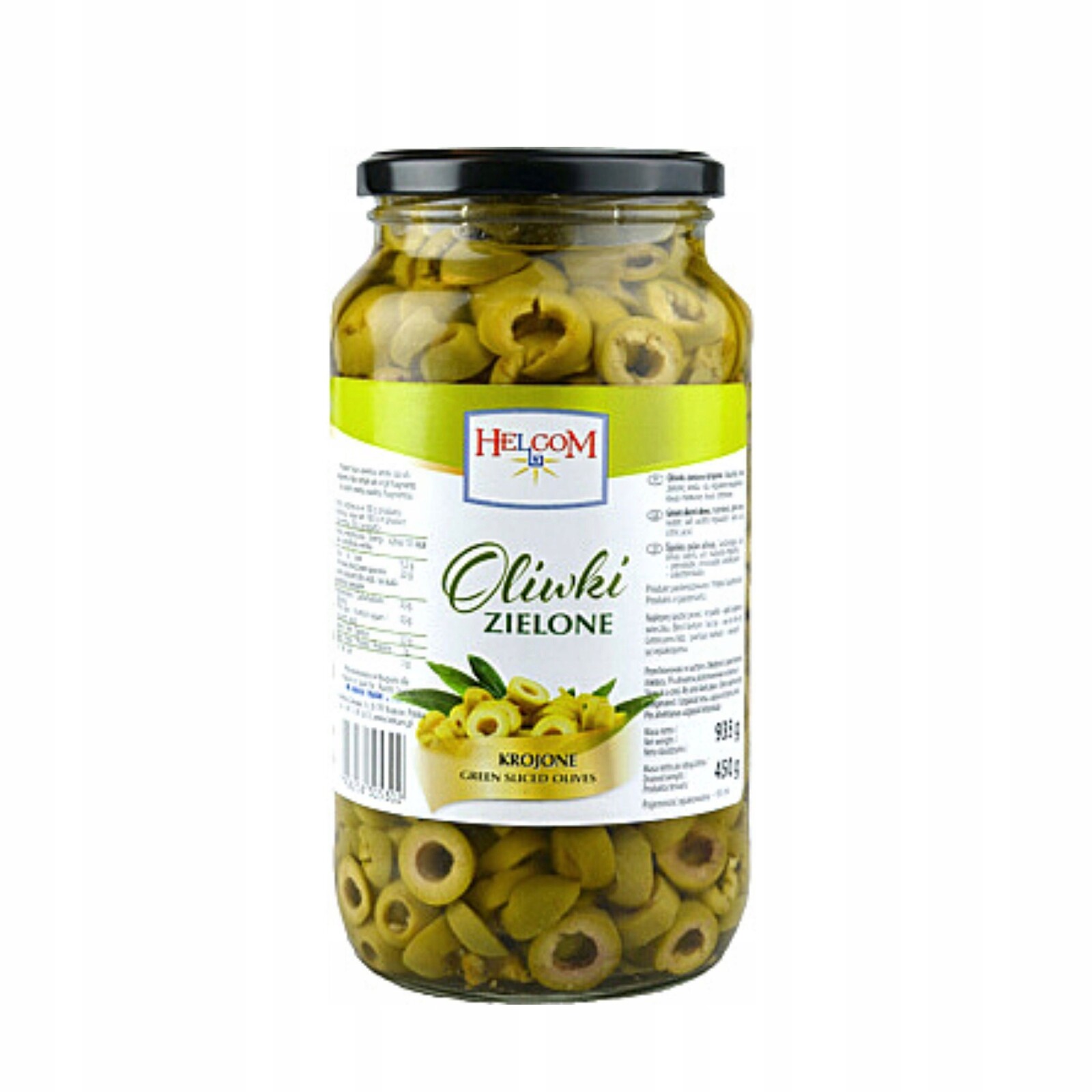 Zelené Olivy Krájené 935 ML