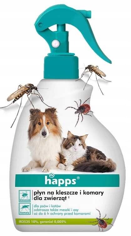 Happs tekutina proti klíšťatům a komárům pro zvířata 200 Ml Bros dárek