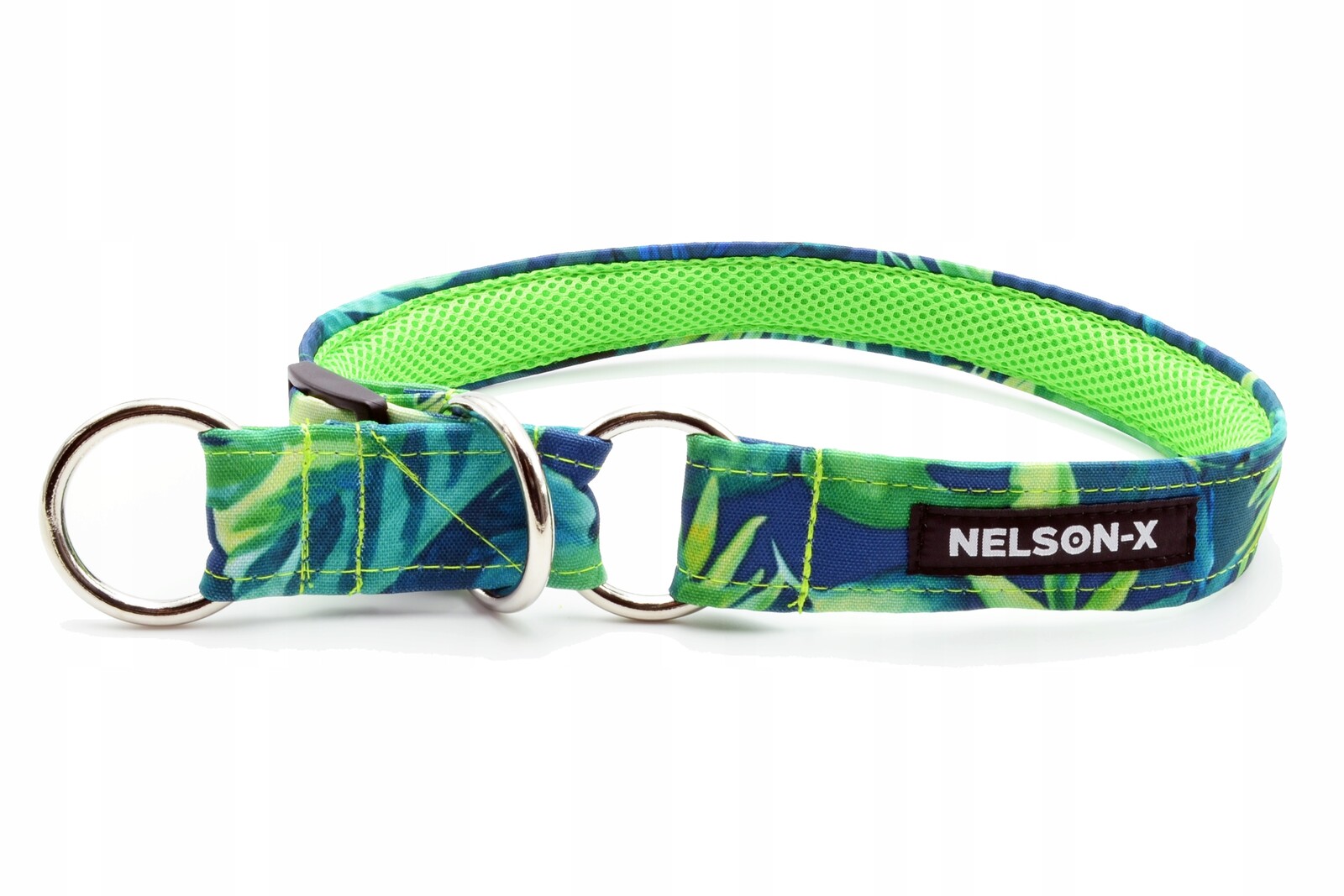 Široký Psí Obojek, Poloviční, Květinový, Nelson-x 4 CM/50-75 CM, Polský Pro