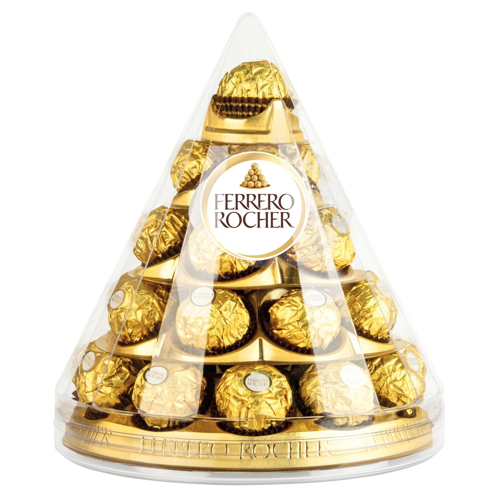 Ferrero Rocher s krémovou náplní a lískovými oříšky v čokoládě