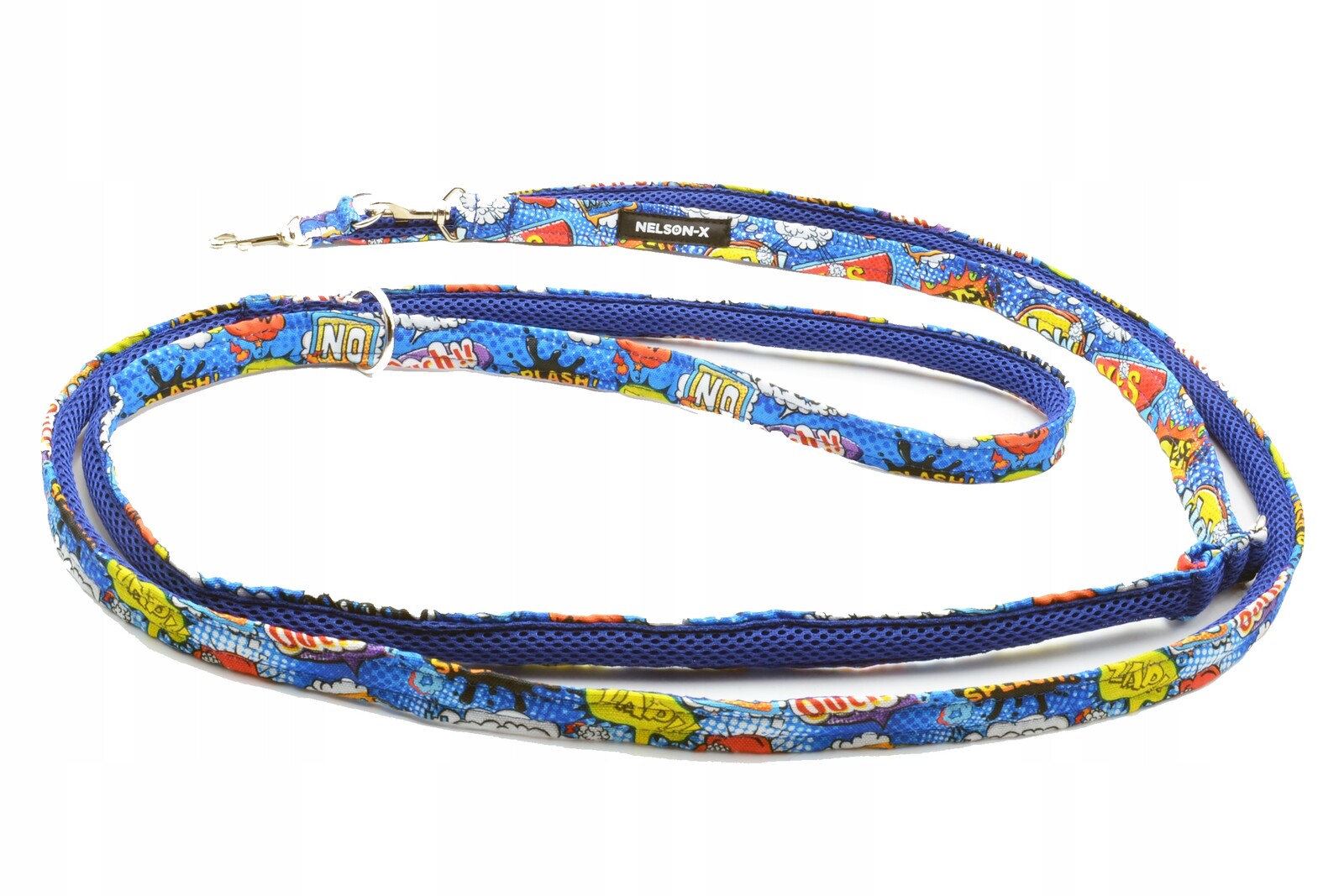 Vodítko Přepínací Pro Psa Nelson-x Mesh 2,5 M/1,5 CM, Standardní Karabina