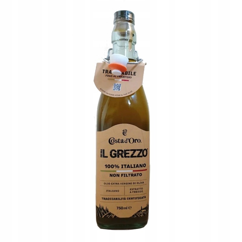 Extra panenský olej nefiltrovaný Il Grezzo Costa d'Oro 750 ml