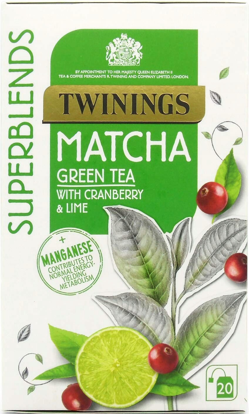 twinings matcha s brusinkou a limetkou