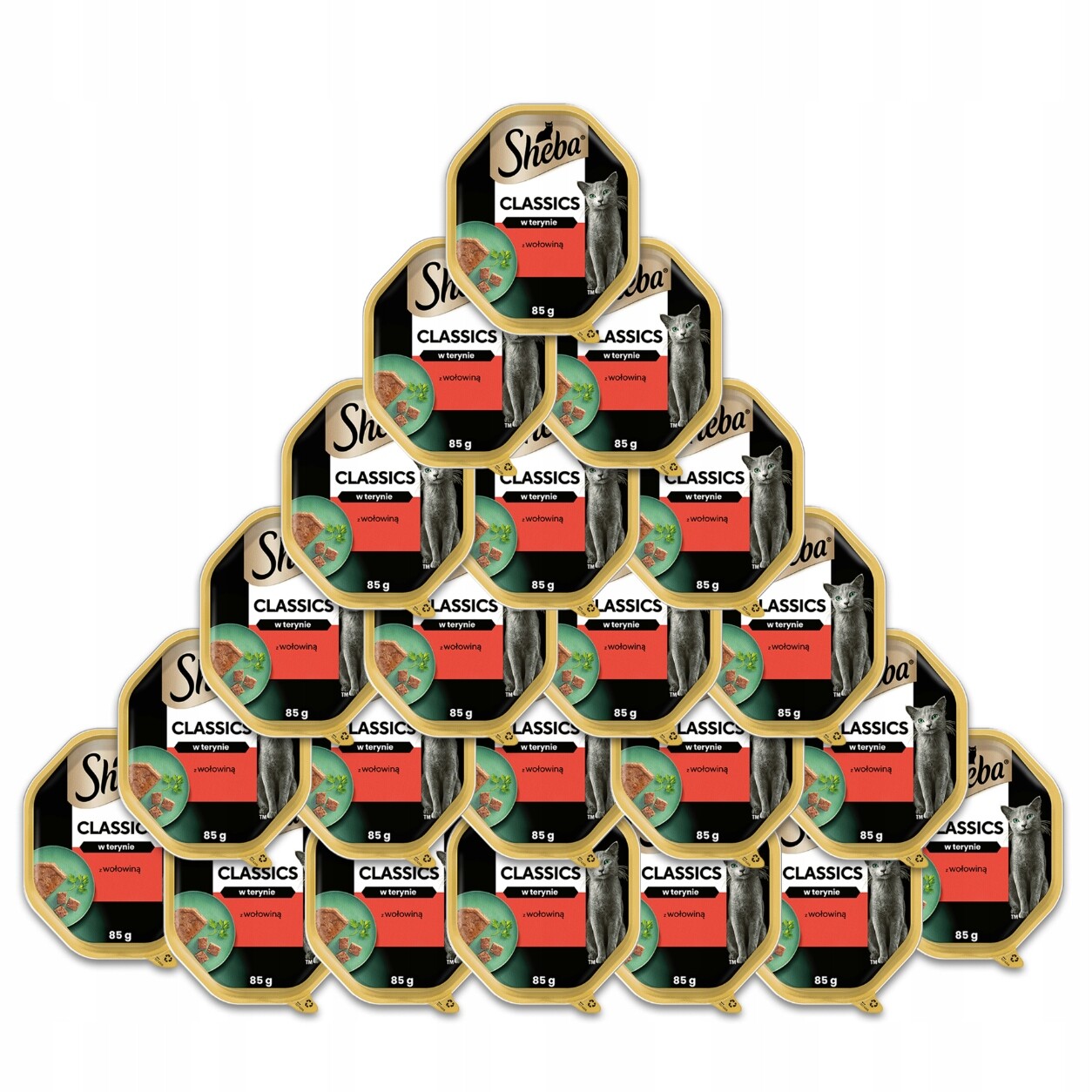 Sheba Tác Classics Hovězí maso 22x85 g