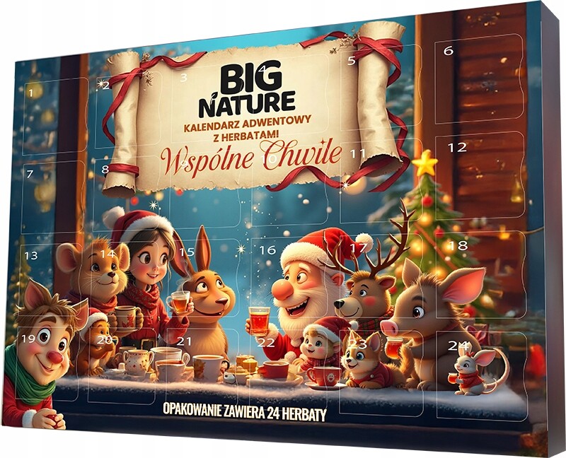 Adventní kalendář s listovými čaji „Společné chvíle“