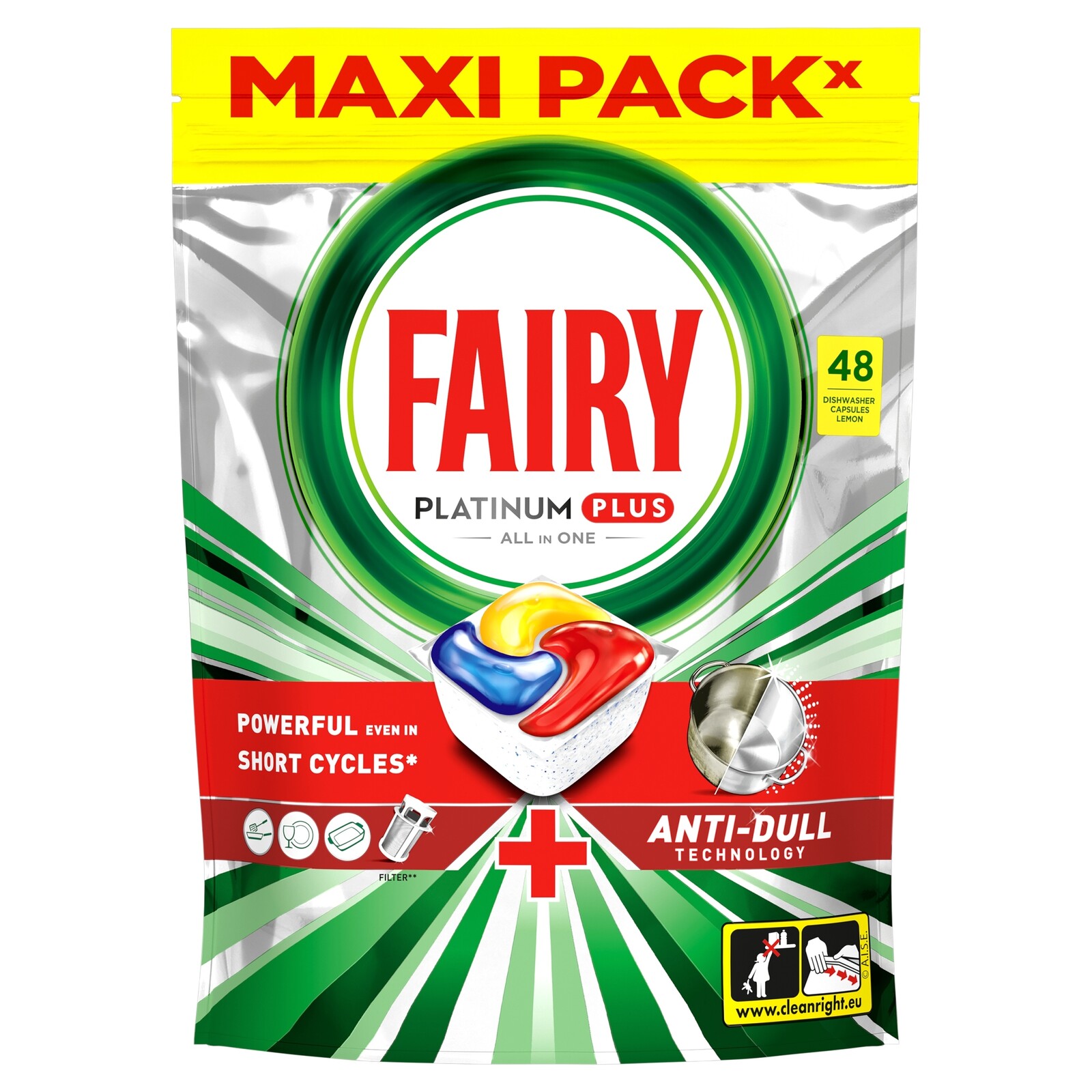 Kapsle Do Myčky Nádobí Fairy Platinum Plus 48KS