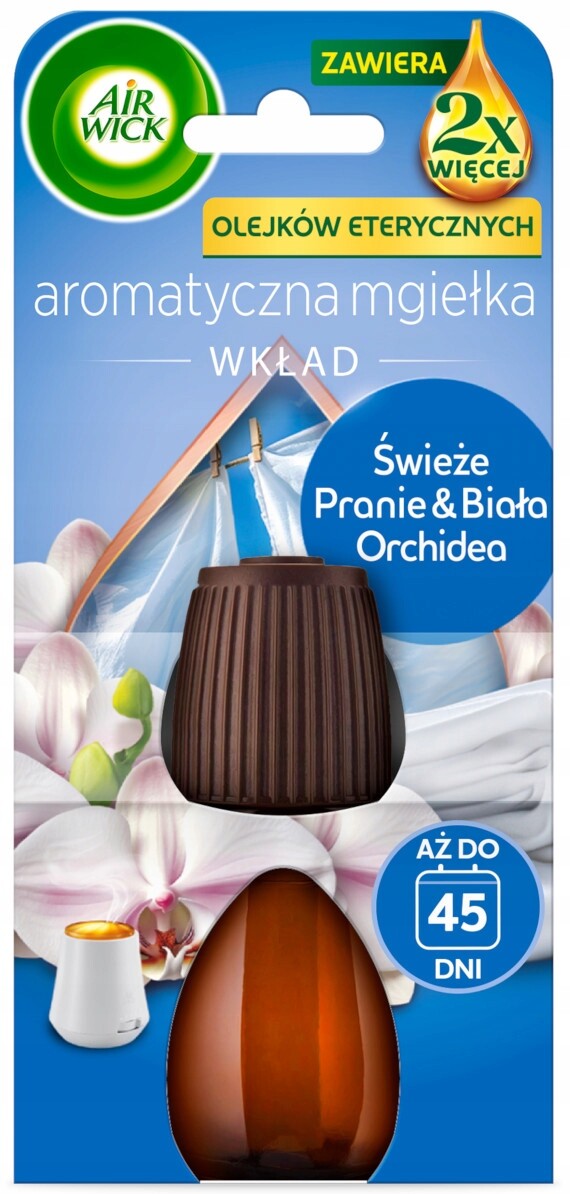 Air Wick Aromatická mlha Čerstvé prádlo a Bílá Orchidej Náplň 20 ml