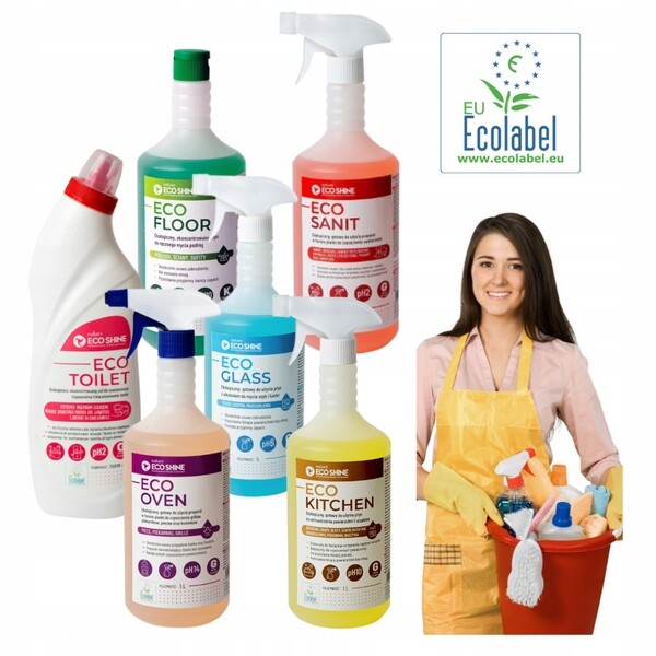 Sada Eco Shine 6x750 ml – Ekologické čisticí prostředky