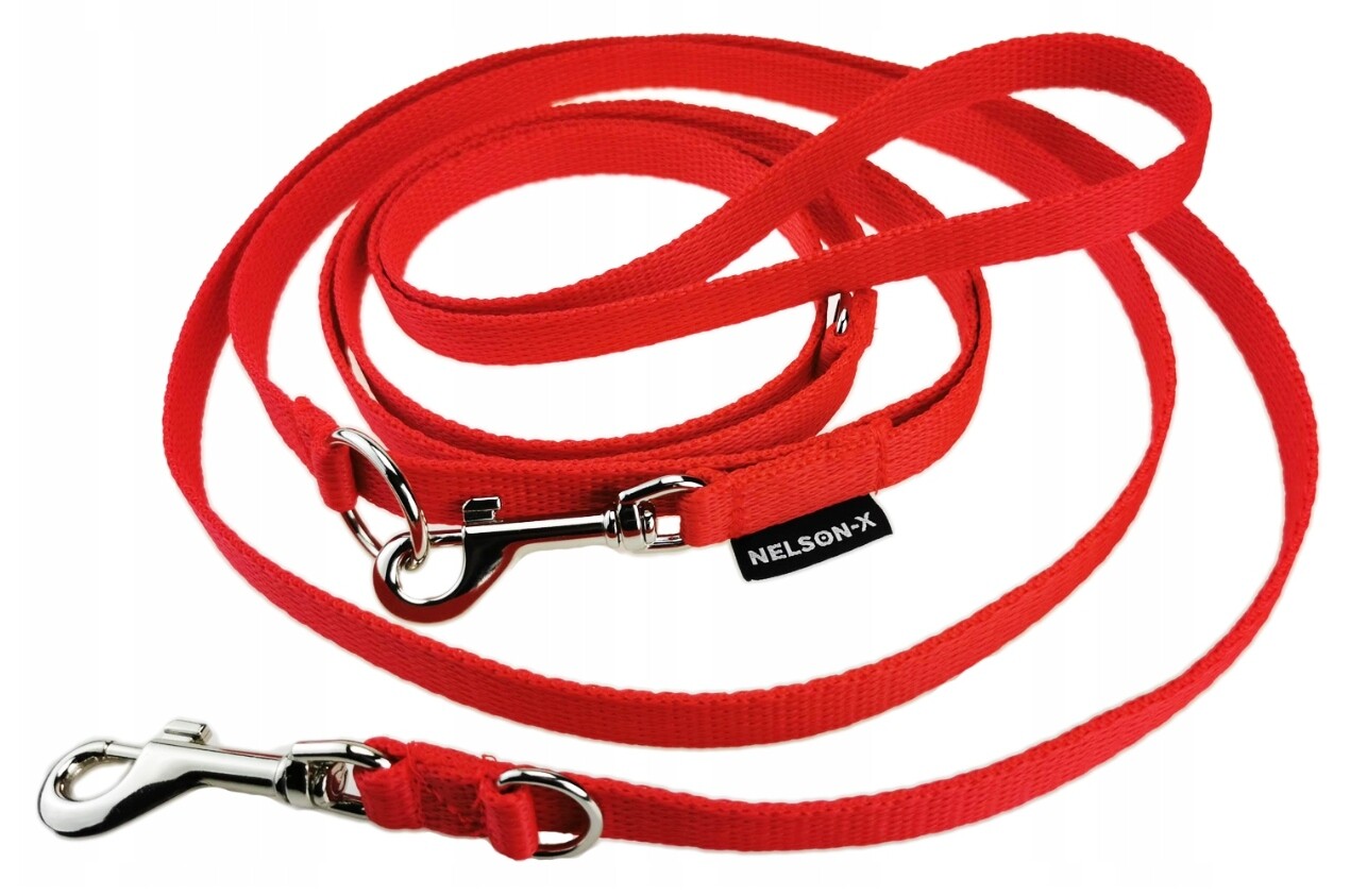 Vodítko Přepínací Pro Psa Nelson-x 2,5 M/1,5 CM Standardní Karabina Pols