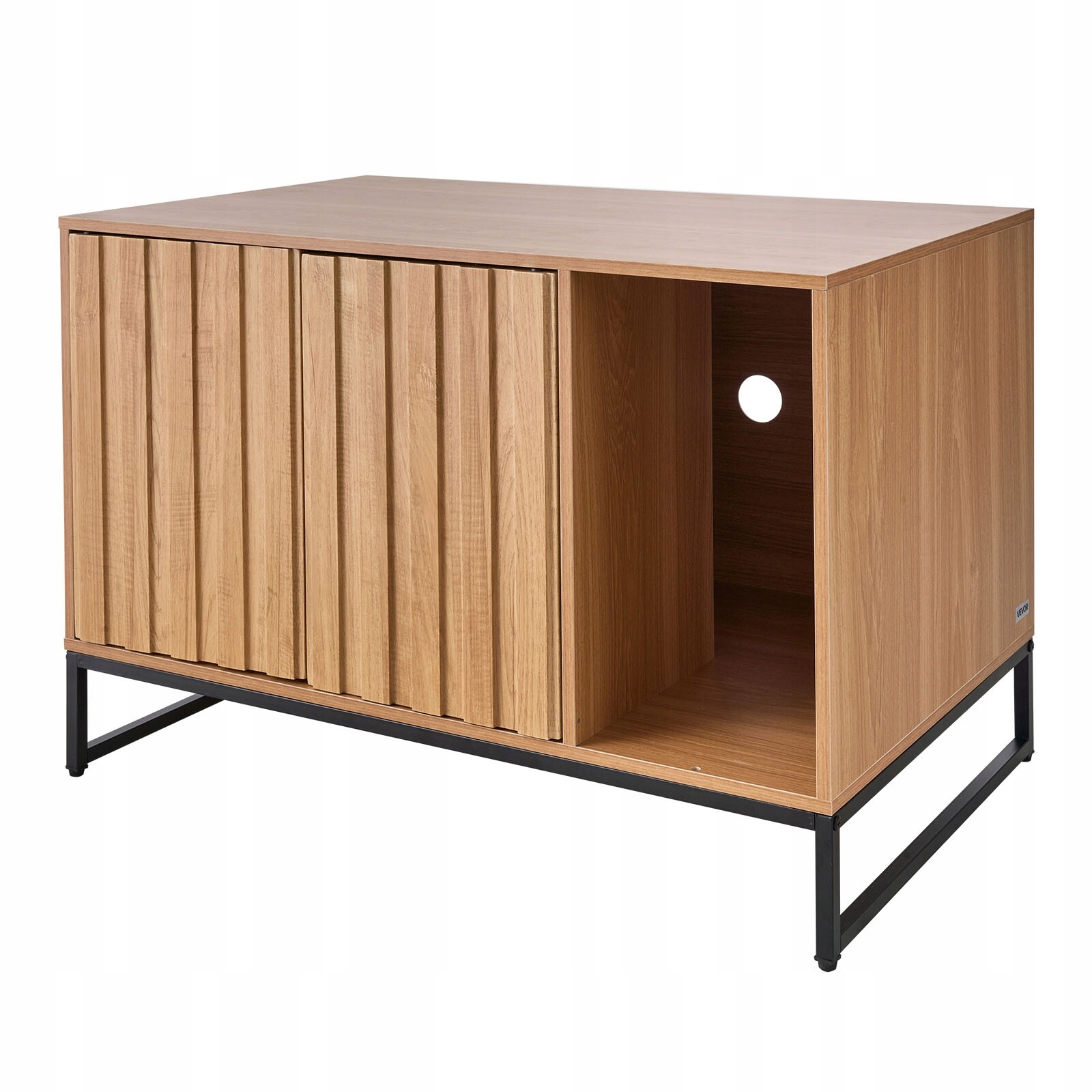 Vevor Skříňka Pro Kočky Kovový stativ 80 cm s podložkou na škrábání a úložným prostorem