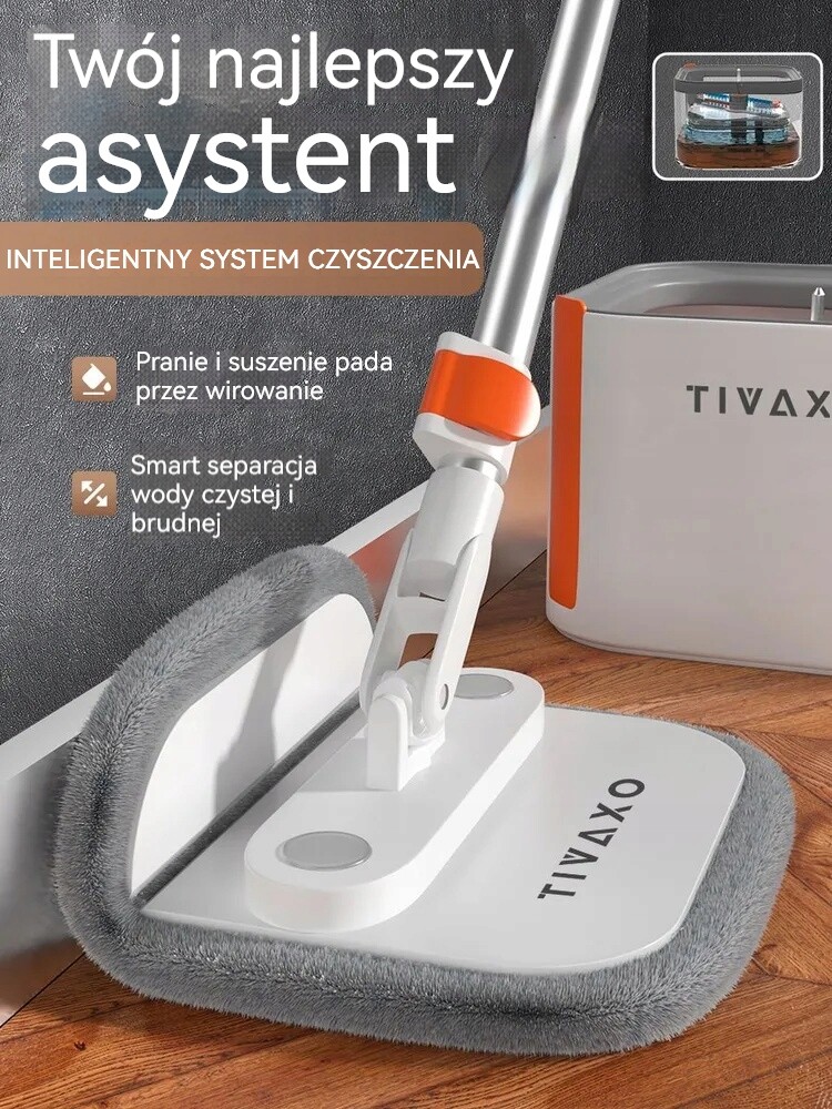 Akce Smart rotační mop s oddělením špinavé a čisté vody Tivaxo A11