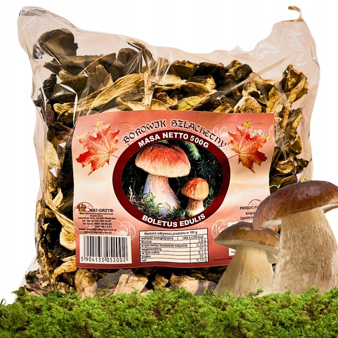 Borovic ušlechtilý sušený-krájený (gastronomie) Mat Houba 500 g