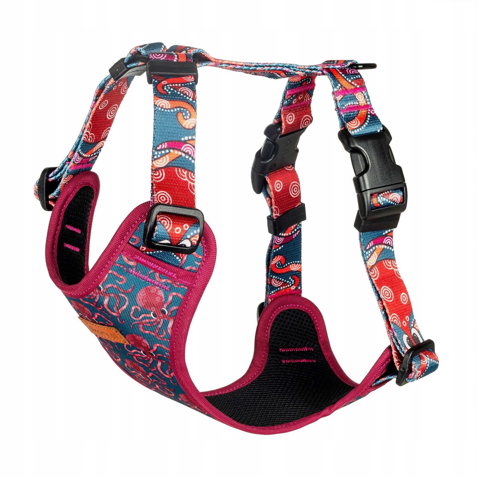 Beztlakové postroje s regulací pro vycházející malou kočičku Ukory Chobotnice