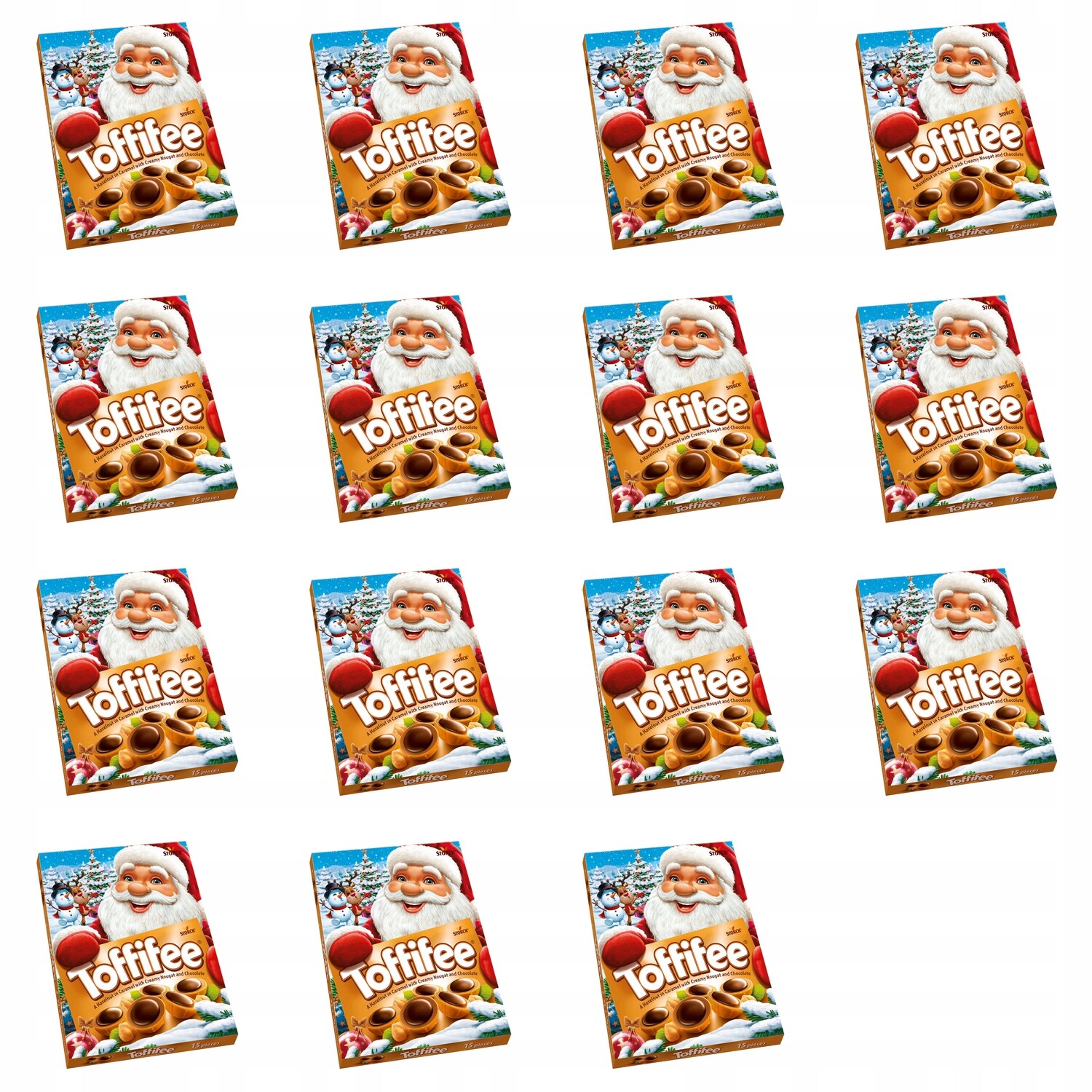 15x 250g Toffifee vánoční bonboniéra Karton